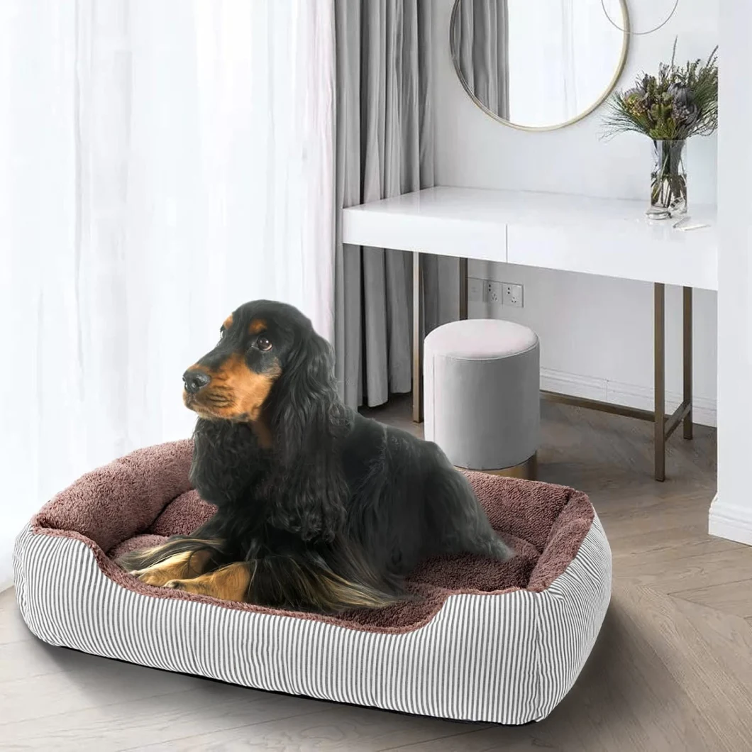 Custom Cozy Calming Anti Anxiety Sleeping Comfortable Washable Orthopedic Dog Bed