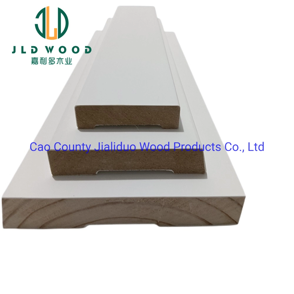 White Primer MDF Solid Pine Wood Profiles